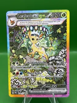 Pokemon Leafeon ex 144/131 Prismatic Evolutions Special Illustration Rare Holo - Image 1