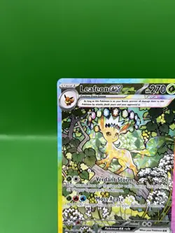 Pokemon Leafeon ex 144/131 Prismatic Evolutions Special Illustration Rare Holo - Image 3