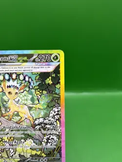 Pokemon Leafeon ex 144/131 Prismatic Evolutions Special Illustration Rare Holo - Image 4