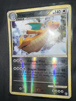 Pokemon 2010 Dragonite 18/102 Reverse Holo Rare HS-Triumphant - Image 1