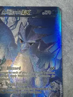 2012 Articuno EX 132/135 Plasma Storm Holo Full Art Team Plasma LP Pokemon Card - Image 3