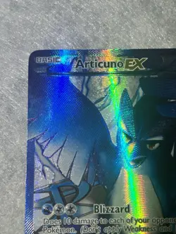 2012 Articuno EX 132/135 Plasma Storm Holo Full Art Team Plasma LP Pokemon Card - Image 4