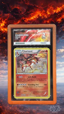 🔥🐉 Pokemon TCG – Charizard 19/113 – Legendary Treasures – Holo – ACE 2 – POP 1 - Image 1