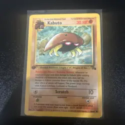 Pokemon Fossil 1st Edition - #50/62 Kabuto Non-Holo Hp - Image 1