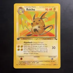 Pokemon Vintage 1st Edition Raichu 29/62 Fossil Wizards Of The Coast 1999 - Image 1