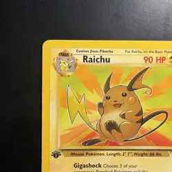 Pokemon Vintage 1st Edition Raichu 29/62 Fossil Wizards Of The Coast 1999 - Image 2