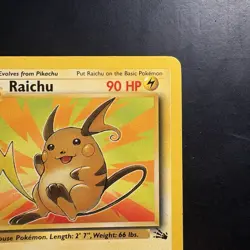 Pokemon Vintage 1st Edition Raichu 29/62 Fossil Wizards Of The Coast 1999 - Image 3
