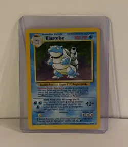 Pokemon TCG Blastoise Base Set 2/102 Holo Unlimited Holo Rare - Image 1