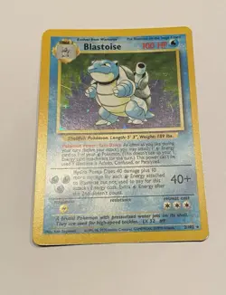 Pokemon TCG Blastoise Base Set 2/102 Holo Unlimited Holo Rare - Image 3