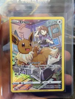Pokemon Eevee TG11/TG30 Brilliant Stars Trainer Gallery Ultra Rare Holo HP70 - Image 1
