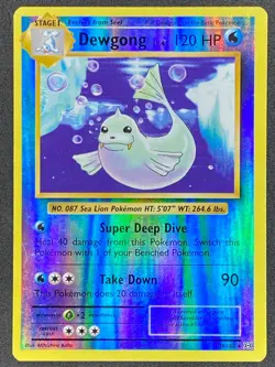 Pokemon Dewgong Reverse Holo 29/108 EVO Evolutions LP/NM - Image 1