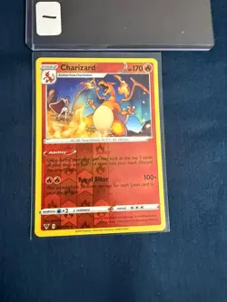 Charizard 025/185 Reverse Holo – Vivid Voltage Pokemon TCG 2020 SWSH04 NM - Image 1