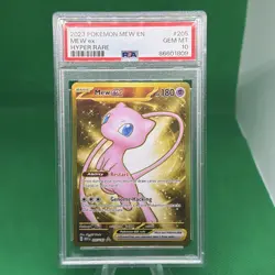 2023 POKEMON MEW EN-151 HYPER RARE #205 MEW EX PSA 10 - Image 1