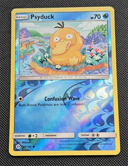 2017 Psyduck 28/149 Pokemon Sun & Moon Base Set LP Reverse Holo - Image 1