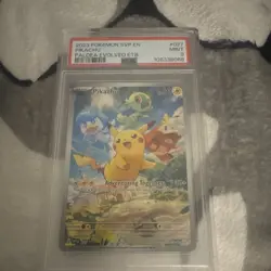 Pokemon TCG Pikachu Promo SVP 027 Scarlet & Violet Holo PSA 9 - Image 1