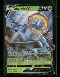 Dhelmise V 009/072 Holo Rare V Shining Fates Pokemon Near Mint - Image 1