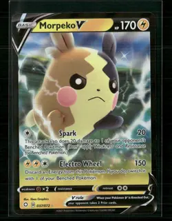 Morpeko V 037/072 Holo Rare V Shining Fates Pokemon Near Mint - Image 1