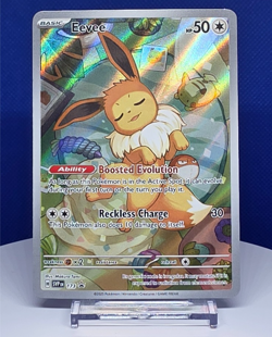 Eevee 173 Scarlet & Violet Prismatic Black Star Promo Pokemon - Image 1