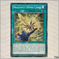 Dragunity Divine Lance - SECE-EN062 - Common 1st Edition Yugioh - Image 1