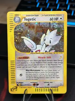 Pokemon TCG: Togetic Holo Rare H27/H32 Aquapolis SWIRL - Image 1
