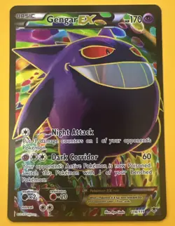 Pokemon TCG Gengar-EX Phantom Forces 114/119 Holo Full Art Ultra Rare - Image 1