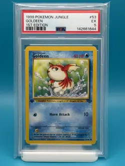 PSA 5 - 1999 POKEMON JUNGLE GOLDEEN 1ST EDITION - Image 1