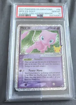 2021 Pokemon Celebrations Mew ex Classic Collection Holo #88/92 PSA 10 - Image 1