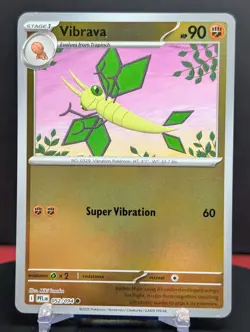 Pokemon Vibrava #052/094 English Phantasmal Flames Reverse Holo - Image 1