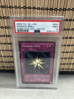Shadow Spell 2004 Yu-Gi-Oh Kaiba Evo SKE-041 1st Edition PSA 9 Mint - Image 1