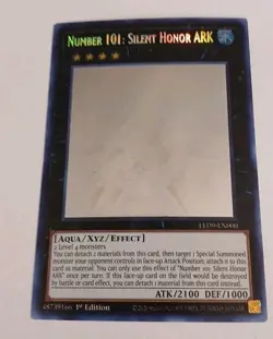 Yu-Gi-Uh Ghost Rare 1st Edition Number 101 Silent Honor Ark Led9-EN000 - Image 1
