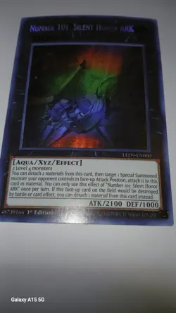 Yu-Gi-Uh Ghost Rare 1st Edition Number 101 Silent Honor Ark Led9-EN000 - Image 2