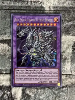 Yugioh Blue-Eyes Alternative Ultimate Dragon Prismatic Secret Rare TN19-EN001 NM - Image 1