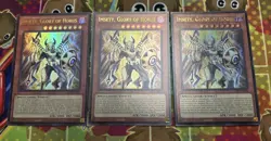 Yugioh! 3x Imsety, Glory of Horus 1st Edition Ultra Rare CH02-EN022 (PLAYSET) NM - Image 1