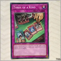 Three of a Kind - SDCR-EN031 - Common 1st Edition Yugioh - Image 1