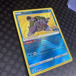 Pokemon Radiant Blastoise Holo Card 018/078 Pokemon Go - Image 3