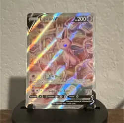 Pokemon Espeon V Full Art Ultra Rare Holo 180/203 Evolving Skies 200 HP Card - Image 1
