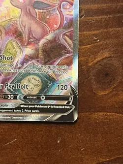 Pokemon Espeon V Full Art Ultra Rare Holo 180/203 Evolving Skies 200 HP Card - Image 5