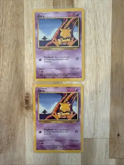 2 Pokemon Card - Abra - Base Set 43/102 - Image 1
