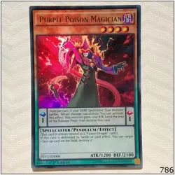 Purple Poison Magician - PEVO-EN006 - Ultra Rare 1st Edition Yugioh - Image 1