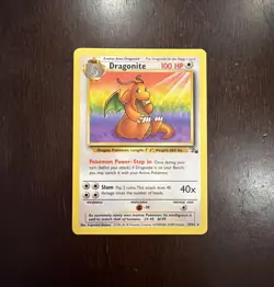 Dragonite 19/62 Fossil Regular Vintage Pokemon Card TCG WOTC Non Holo 1999 Rare - Image 1