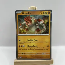 049/131 GROUDON | RARE HOLO | PRISMATIC EVOLUTIONS POKEMON CARD - Image 1