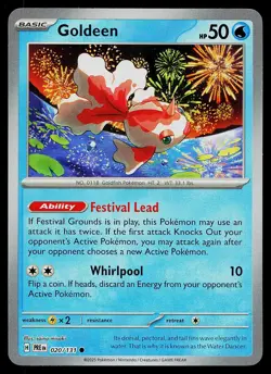 Pokemon Card - Goldeen Prismatic Evolutions Master Ball Holo 020/131 Common 2025 - Image 1