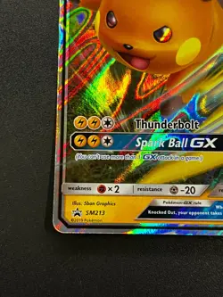 Raichu GX SM213 - Black Star Promo Hidden Fates Pokemon TCG Card NM - Image 2