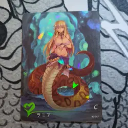 Monster Girl Encyclopedia Lamia Anime Waifu ACG Card Doujin Shatterfoil - Image 1