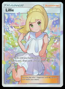 Lillie 151/156 Holo Full Art Ultra Prism Pokemon Card - Image 1