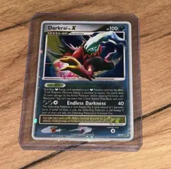 Pokemon Darkrai Lv. X TCG Diamond Pearl Black Star Promo Card DP19 Holo LP - Image 1