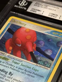 Pokemon EX Unseen Forces 2005 Octillery Reverse Holo Rare Card #10/115 Beckett 9 - Image 4