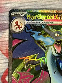 Mega Charizard X ex 109/094 Full Art Rare 2025 Phantasmal Flames Pokemon Card LP - Image 3