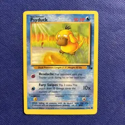 Psyduck unlimited Fossil Common 53/62 - Vintage WOTC Pokemon Card - Nm - Image 1