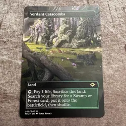 Verdant Catacombs - Custom Art MTG Magic The Gathering Playtest Card - Image 1